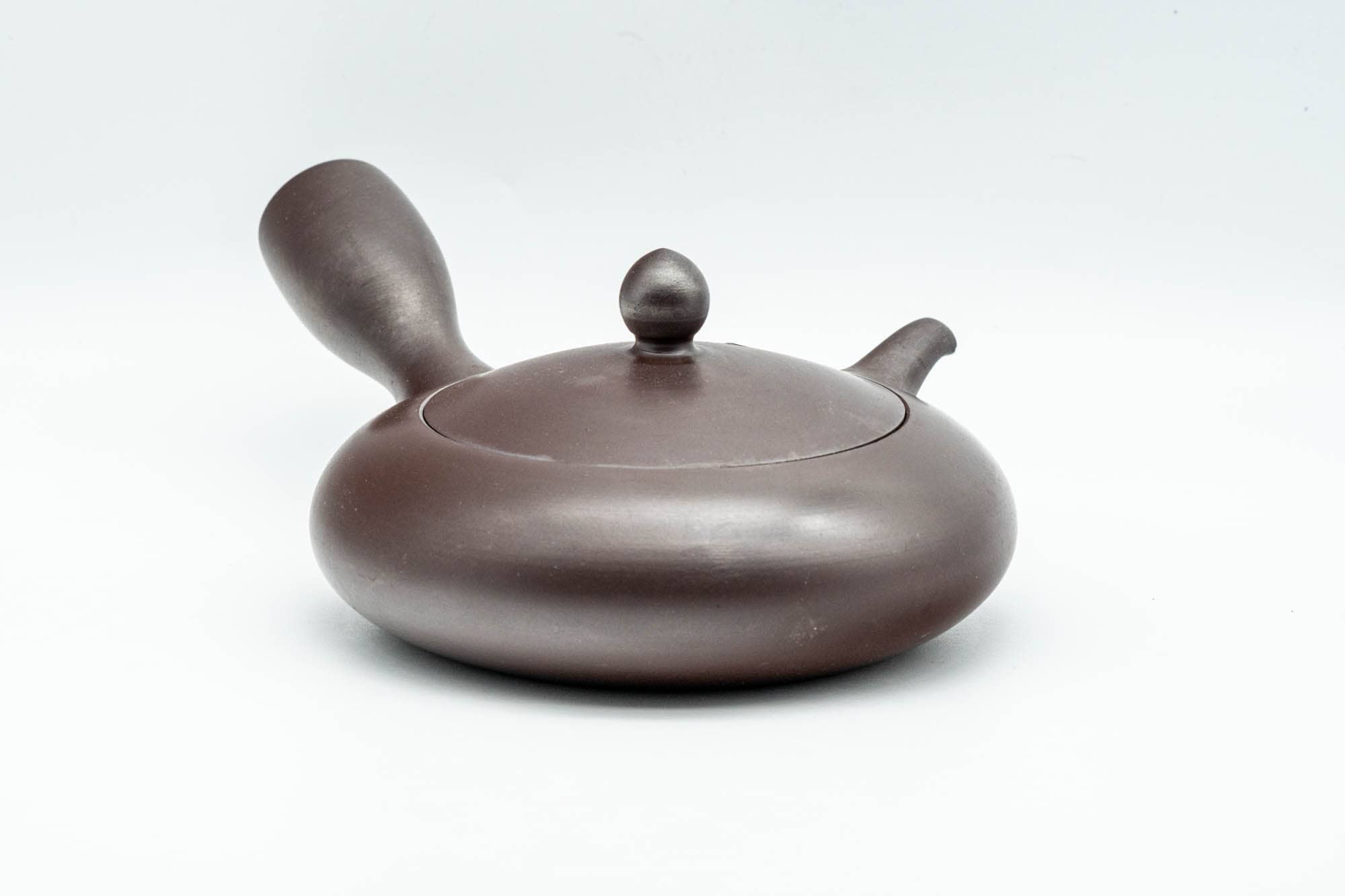 Japanese Kyusu - Purple Hira-gata Banko-yaki Debeso Teapot - 160ml