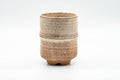 Japanese Teacup - Beige Bamboo-shaped Hagi-yaki Yunomi - 180ml