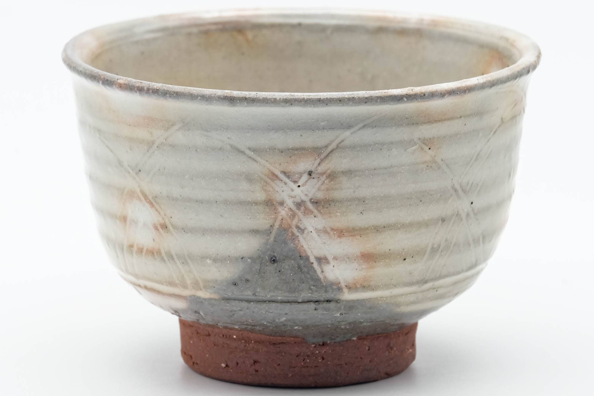 Japanese Teacup - Grey Pink Gohonte Hagi-yaki Yunomi - 100ml