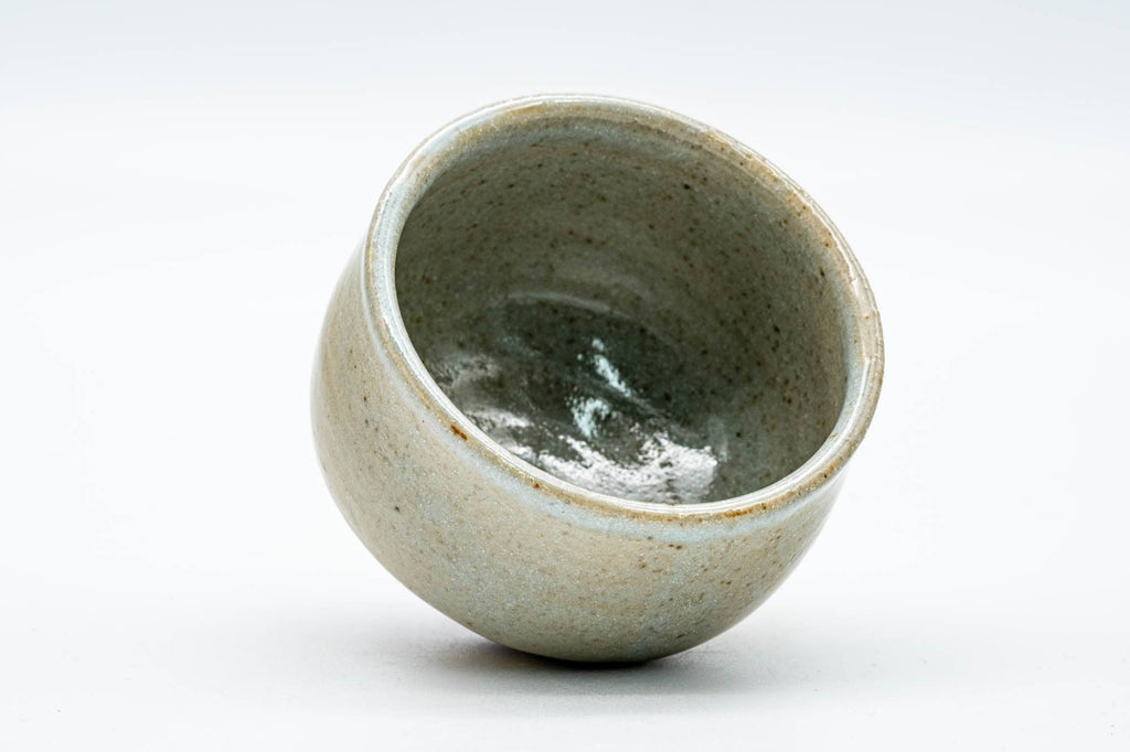 Japanese Teacup - Speckled Beige Gray Glazed Shigaraki-yaki Yunomi - 150ml