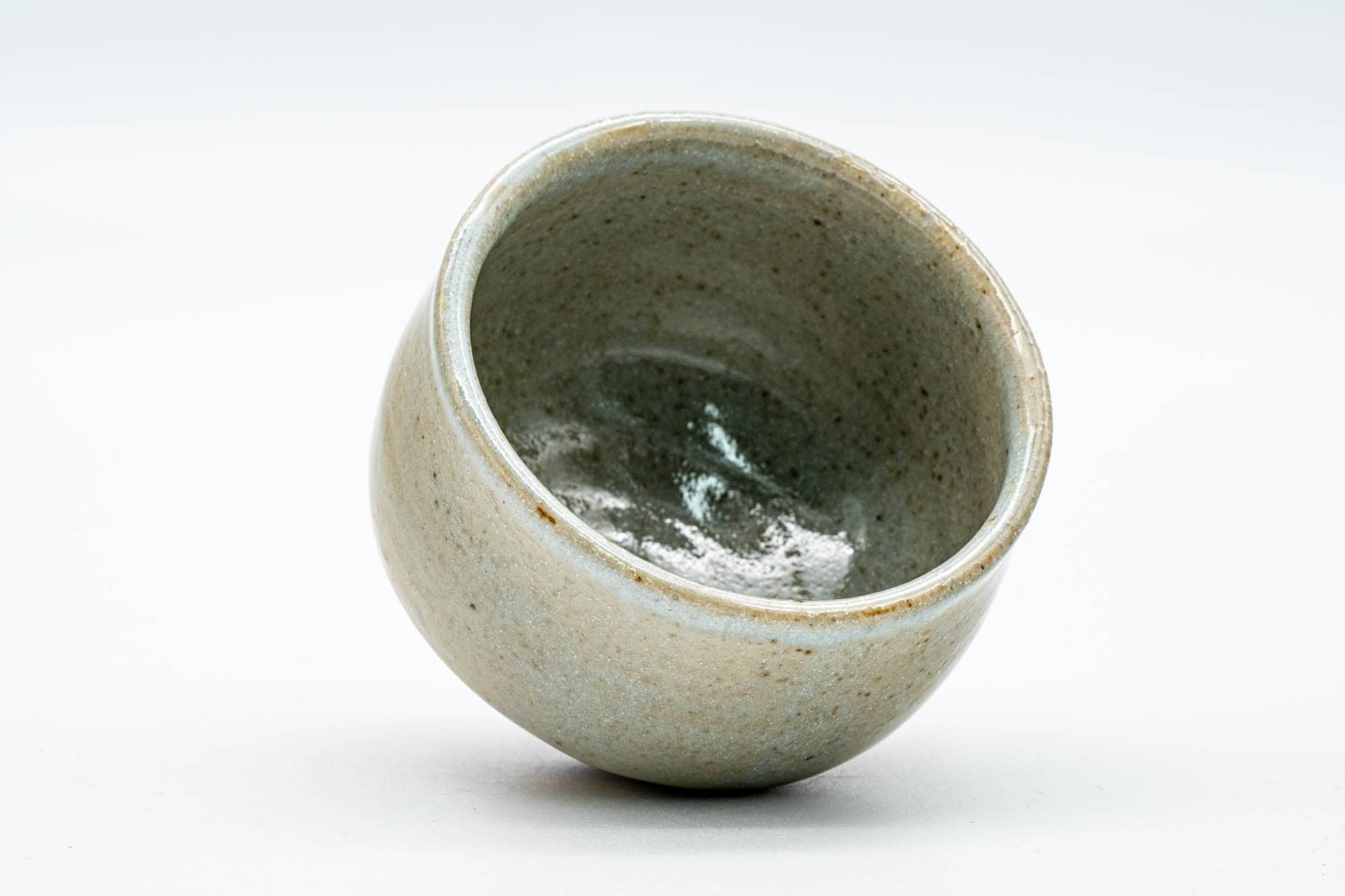 Japanese Teacup - Speckled Beige Gray Glazed Shigaraki-yaki Yunomi - 150ml
