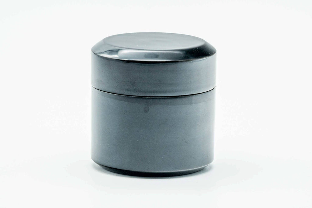 Japanese Natsume - Black Lacquer Fubuki Matcha Tea Caddy - 100ml