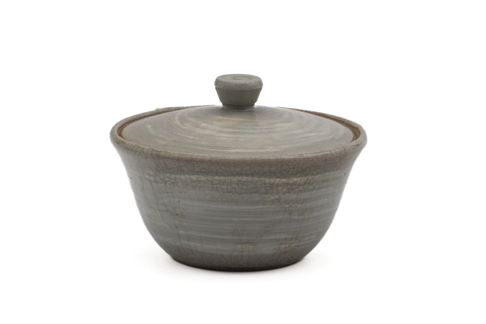 Japanese Houhin - 朝日焼 Asahi-yaki - Beige Hakeme Handleless Teapot - 100ml