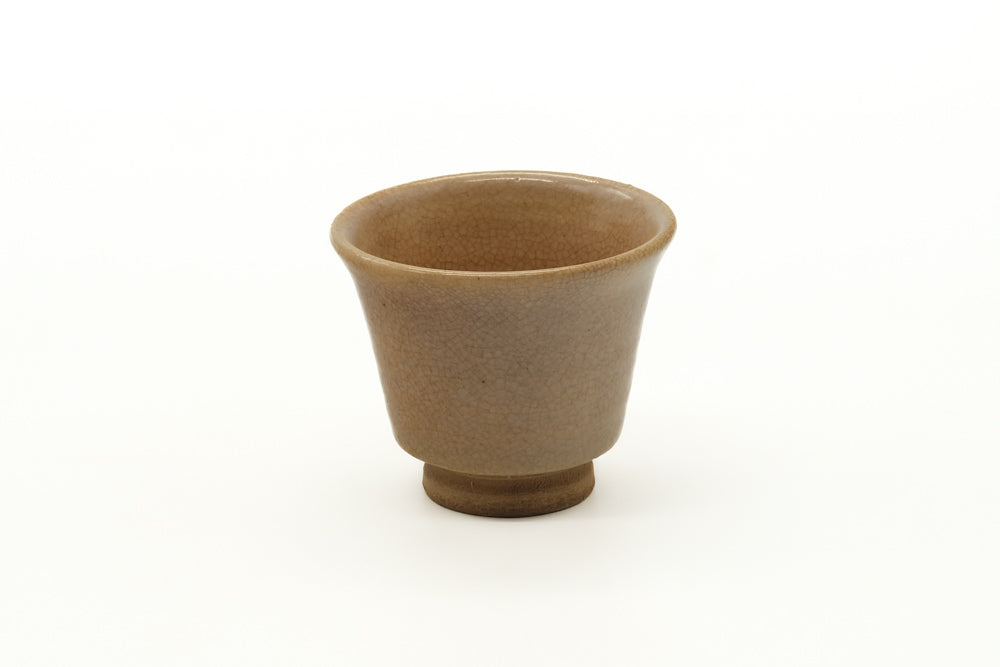 Japanese Teacup - Beige Hagi-yaki Yunomi - 65ml