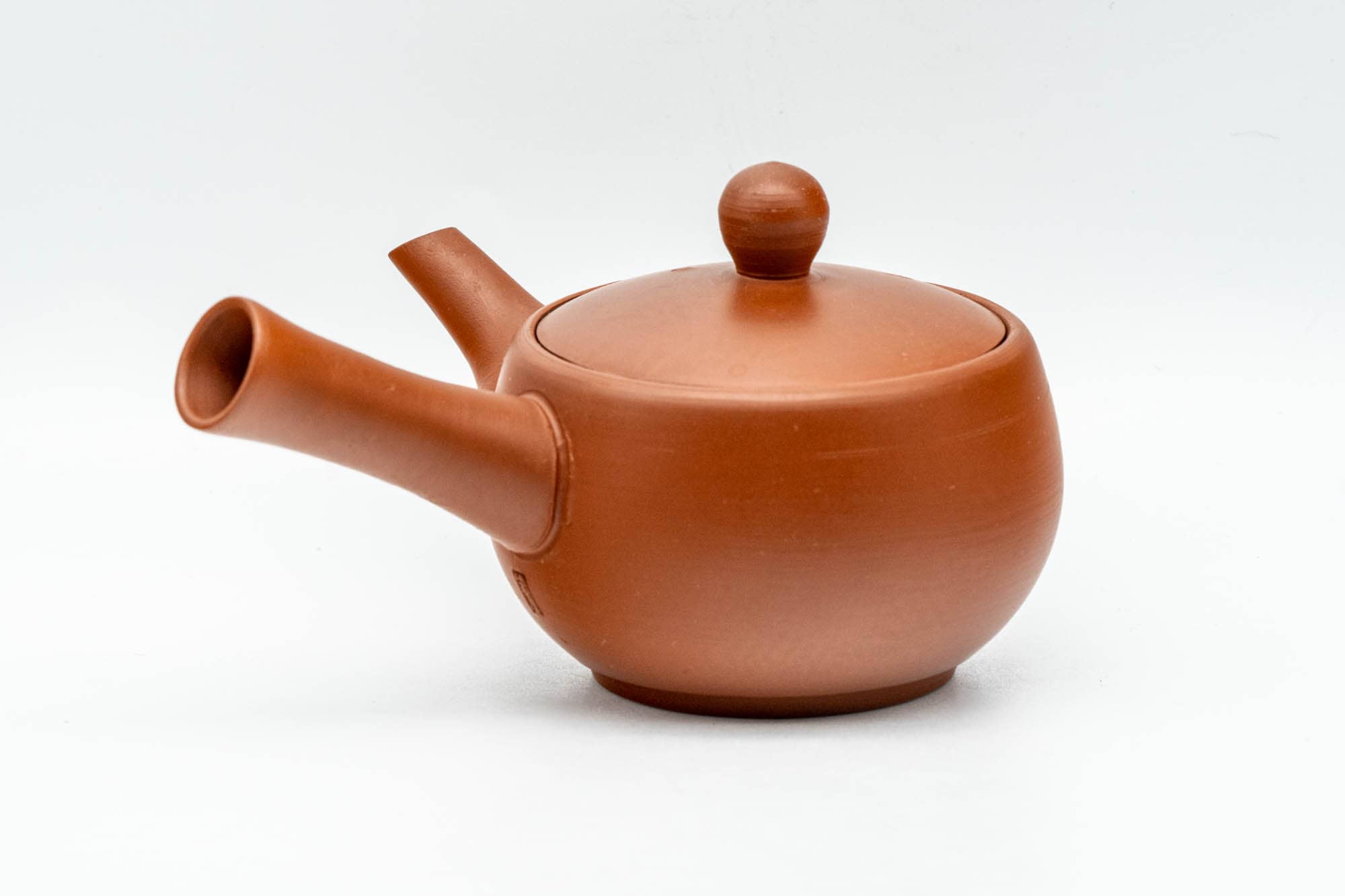 Japanese Kyusu - Tiny Red Shudei Tokoname-yaki Debeso Teapot - 75ml