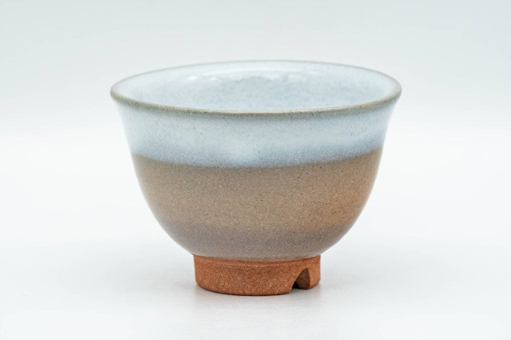Japanese Teacup - Beige White Glazed Hagi-yaki Yunomi - 70ml