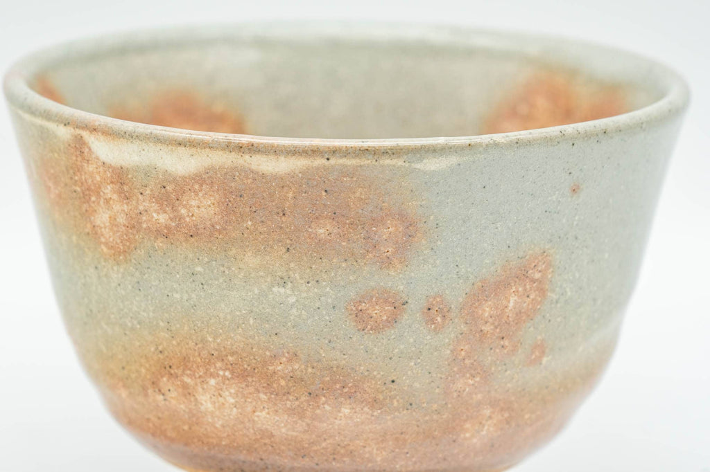 Japanese Teacup - Beige Pink Glazed Gohonte Hagi-yaki Yunomi - 90ml