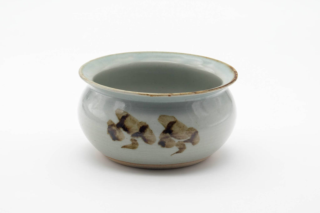Japanese Kensui - Abstract Grey Glazed Water Bowl - 550ml