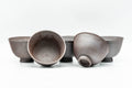 Japanese Teacups - Set of 5 Spiraling Banko-yaki Guinomi - 55ml