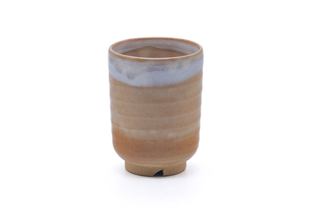 Japanese Teacup - Beige Milky White Hagi-yaki Yunomi - 150ml