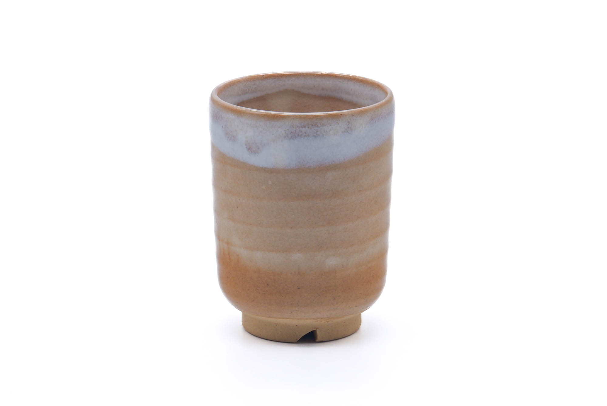 Japanese Teacup - Beige Milky White Hagi-yaki Yunomi - 150ml