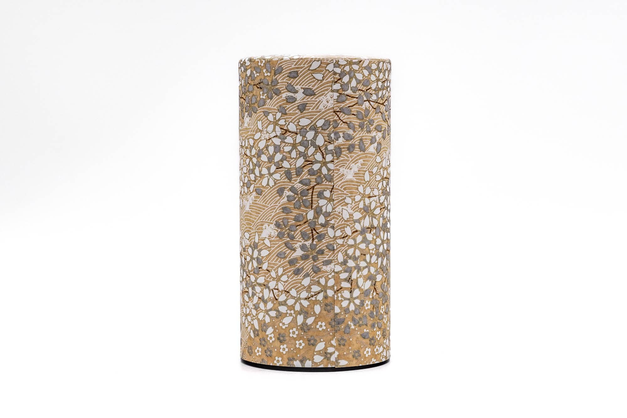 Gold White Sakura Washi Tea Canister - 200g