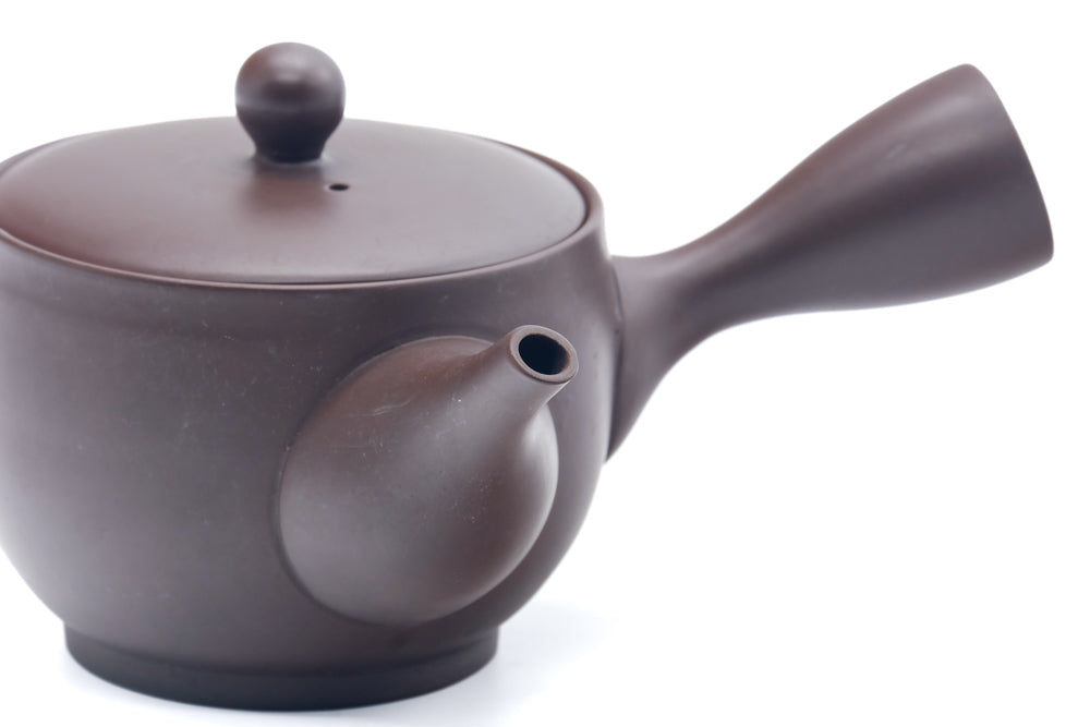 Japanese Kyusu - Brown Tokoname Mesh Teapot - 340ml