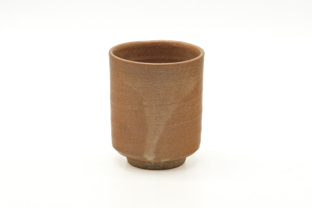Japanese Teacup - Beige Cream Glazed Hagi Yunomi - 210ml