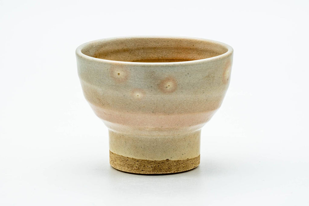 Japanese Teacup - Beige Gohonte Weathered Hagi-yaki Yunomi - 150ml