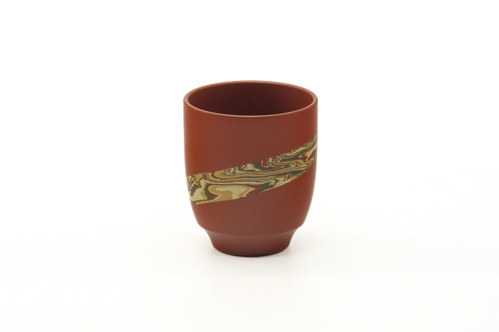 Japanese Teacup - Nerikomi Swirl Tokoname Yunomi - 125ml