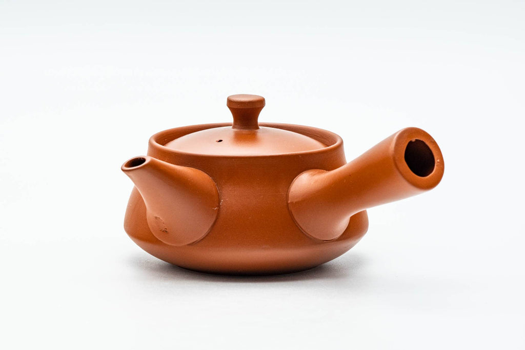 Japanese Tea Set - Bamboo Engraved Tokoname-yaki Kyusu Teapot with 5 Yunomi Teacups