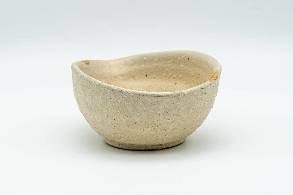 Japanese Katakuchi - Beige Orange Unglazed Water Cooler - 80ml