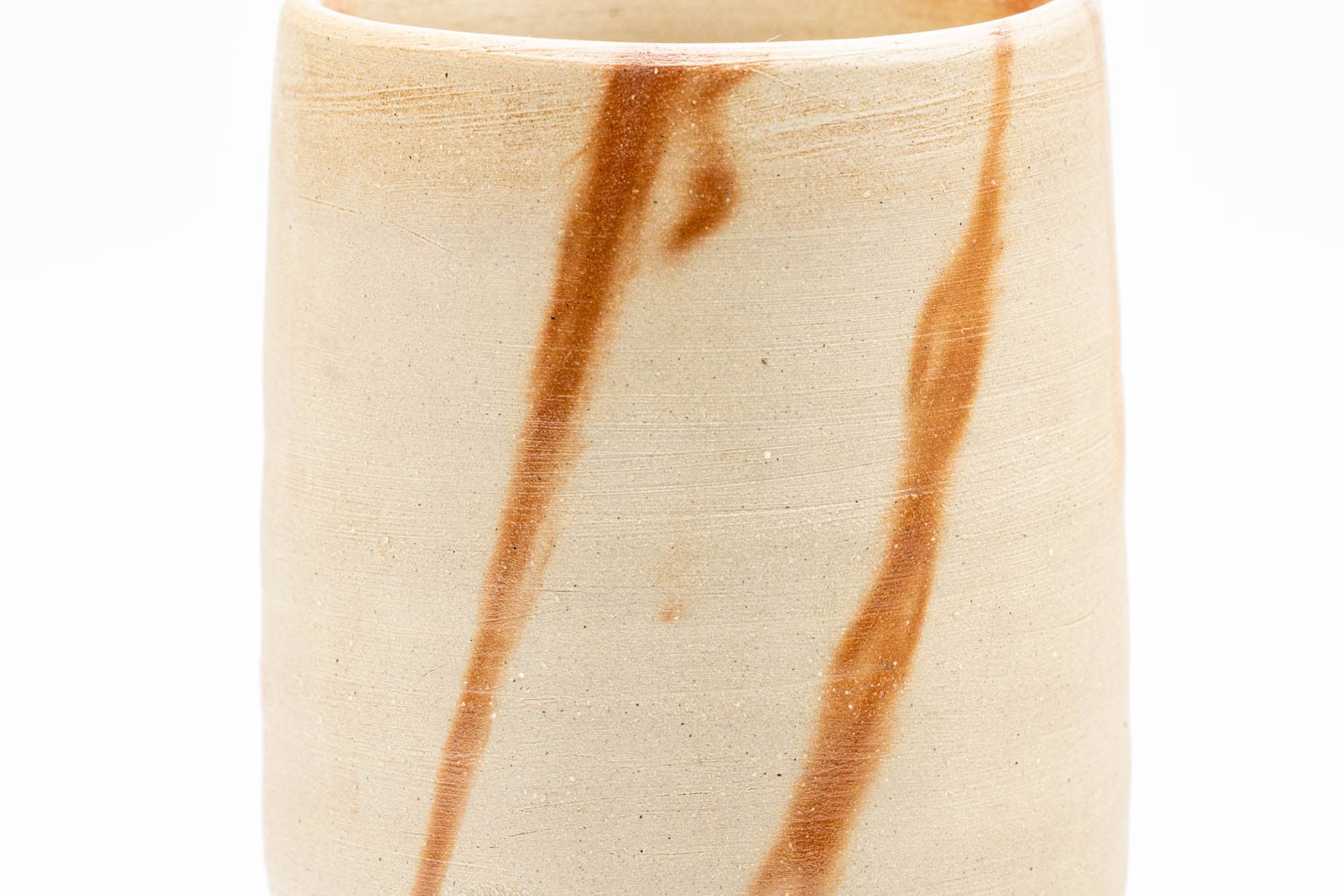 Japanese Teacup - Beige Hidasuki Bizen-yaki Yunomi - 220ml