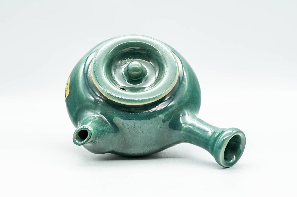 Japanese Kyusu - Jade Green Glazed Onta-yaki Do-ake Teapot - 275ml