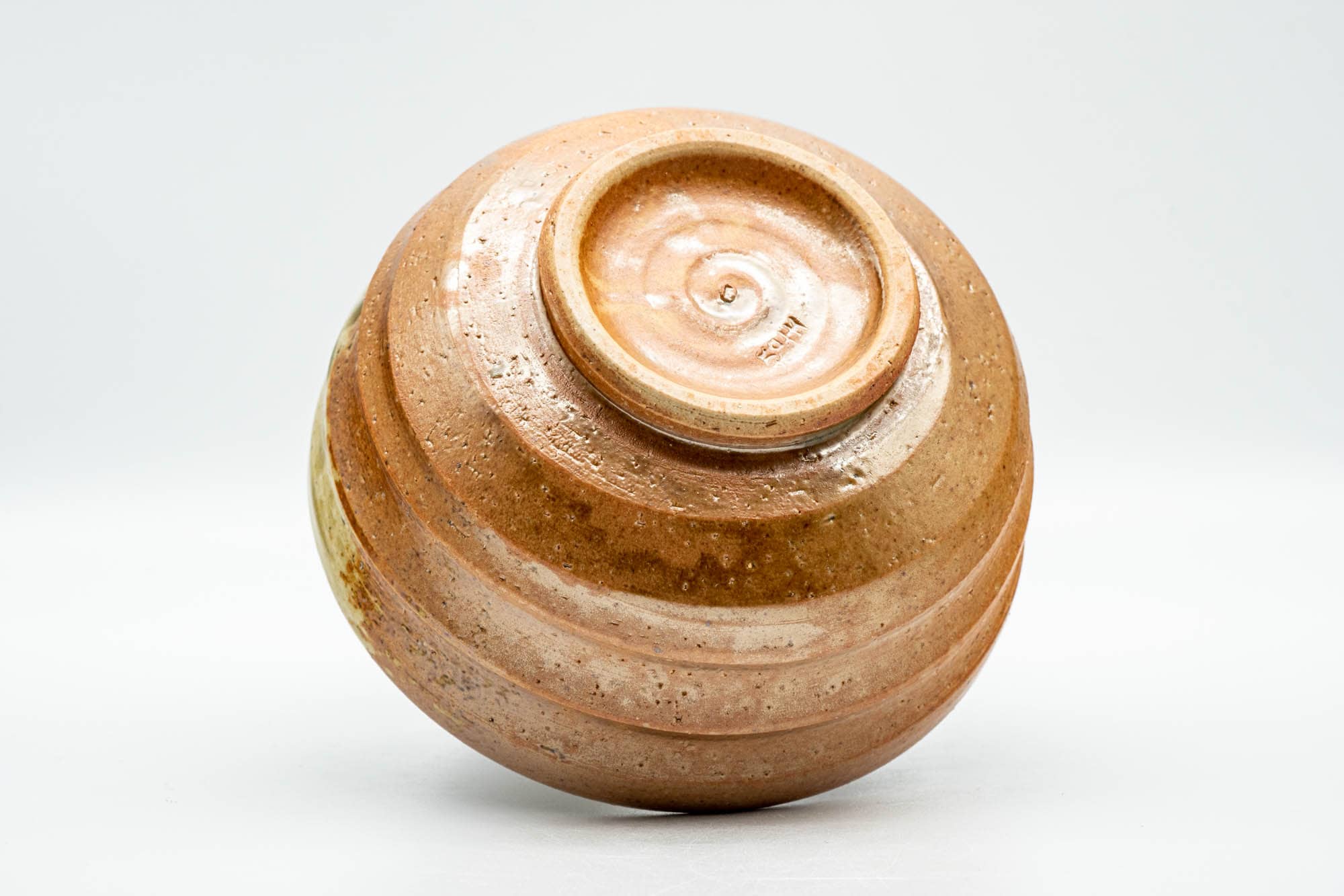 Japanese Matcha Bowl - Ash Green Glazed Shigaraki-yaki Chawan - 300ml