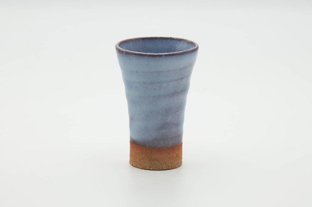 Japanese Teacup - Tall White Glazed Hagi-yaki Yunomi - 100ml