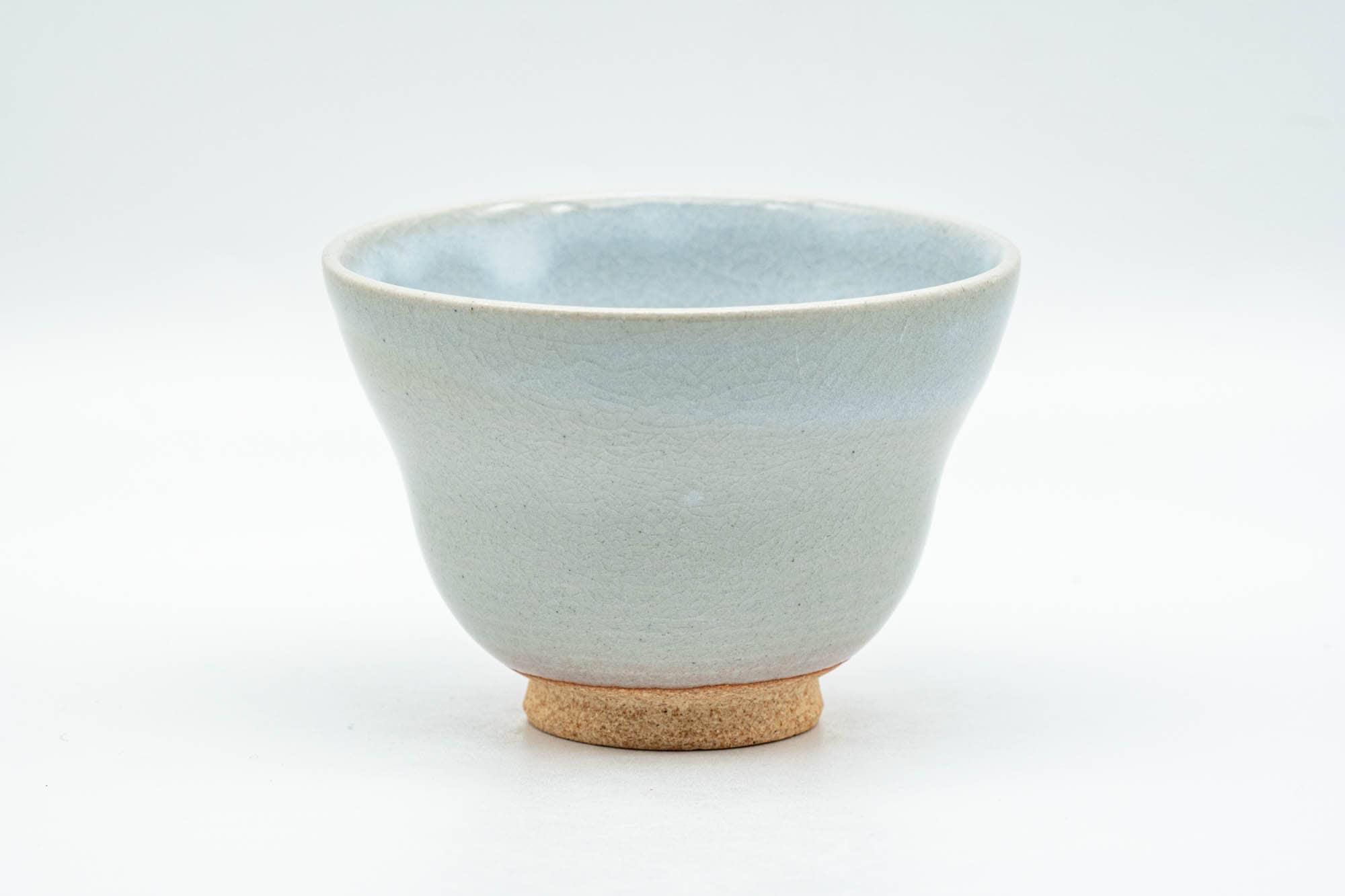 Japanese Teacup - Beige White Drip-Glazed Hagi-yaki Yunomi - 80ml