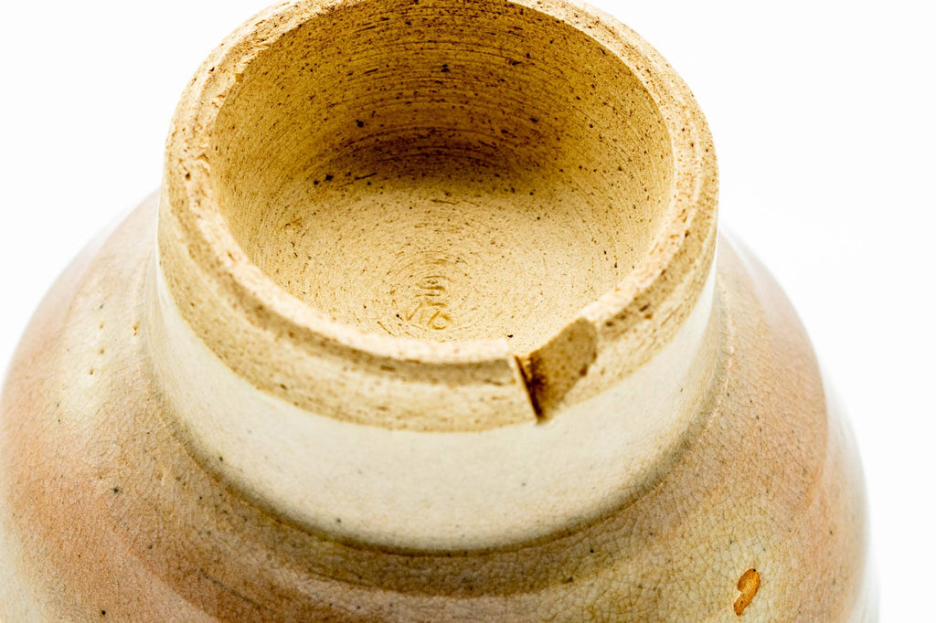 Japanese Teacup - Beige Gohonte Weathered Hagi-yaki Yunomi - 150ml