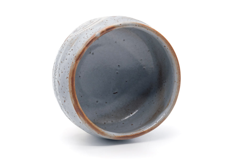 Japanese Matcha Bowl - 加藤秀山 Katou Hideyama - Blue Shino Mino Chawan - 500ml