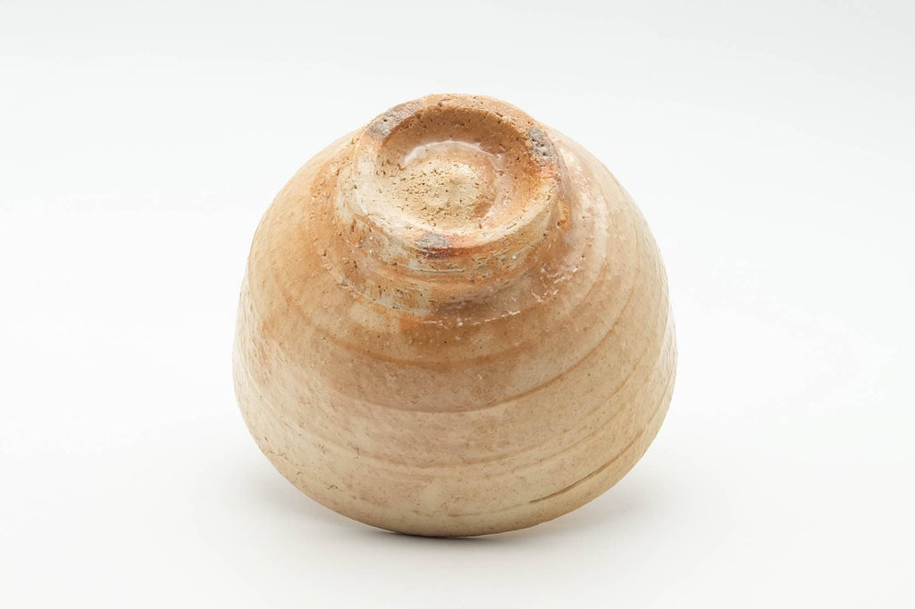 Japanese Matcha Bowl - 梅田陶楽 Umeda Touraku - Biwa-iro Glazed Ido-gata Hagi-yaki Chawan - 300ml