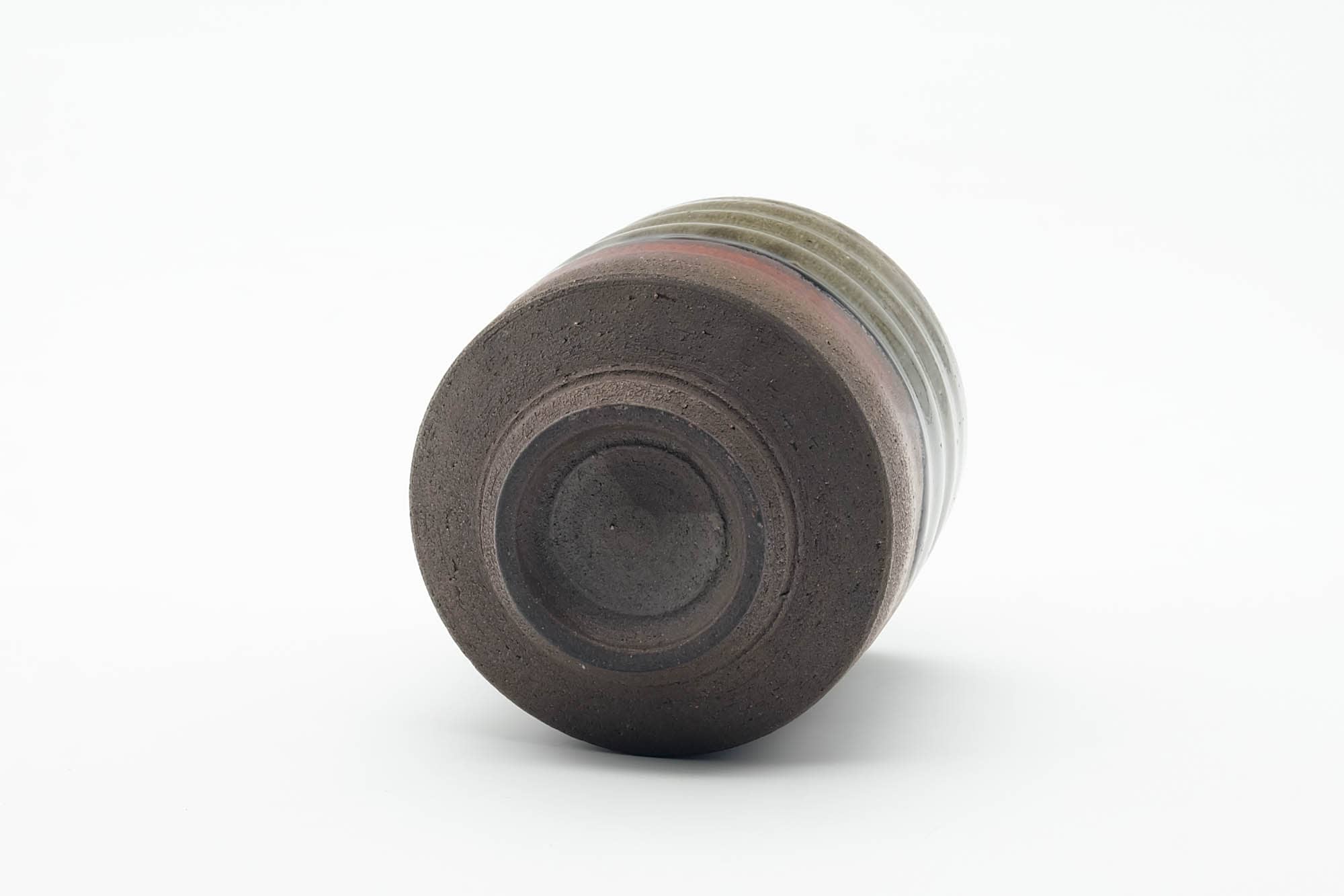 Japanese Teacup - Large Green Drip-Glazed Yunomi - 250ml