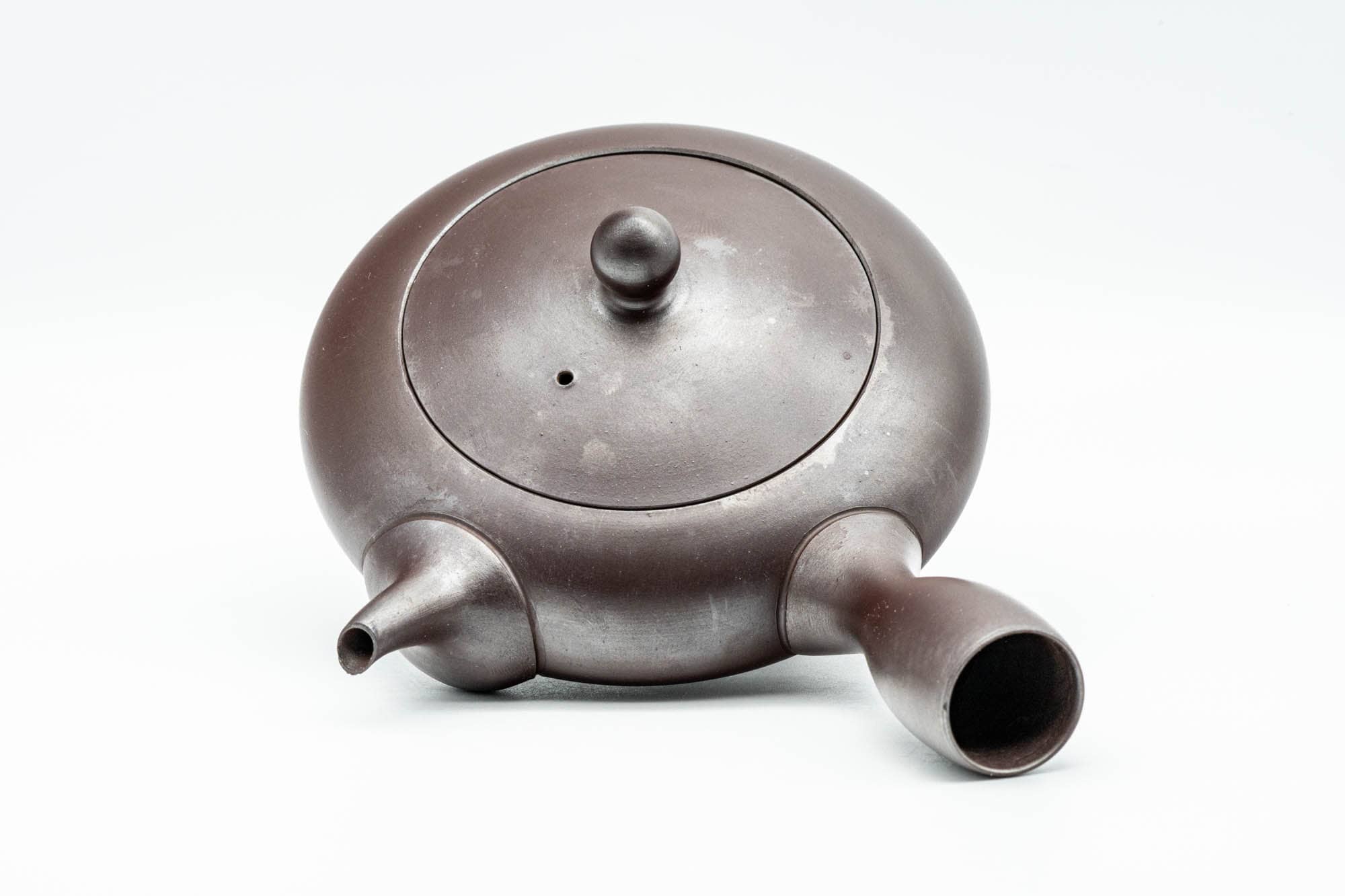 Japanese Kyusu - Purple Hira-gata Banko-yaki Debeso Teapot - 160ml