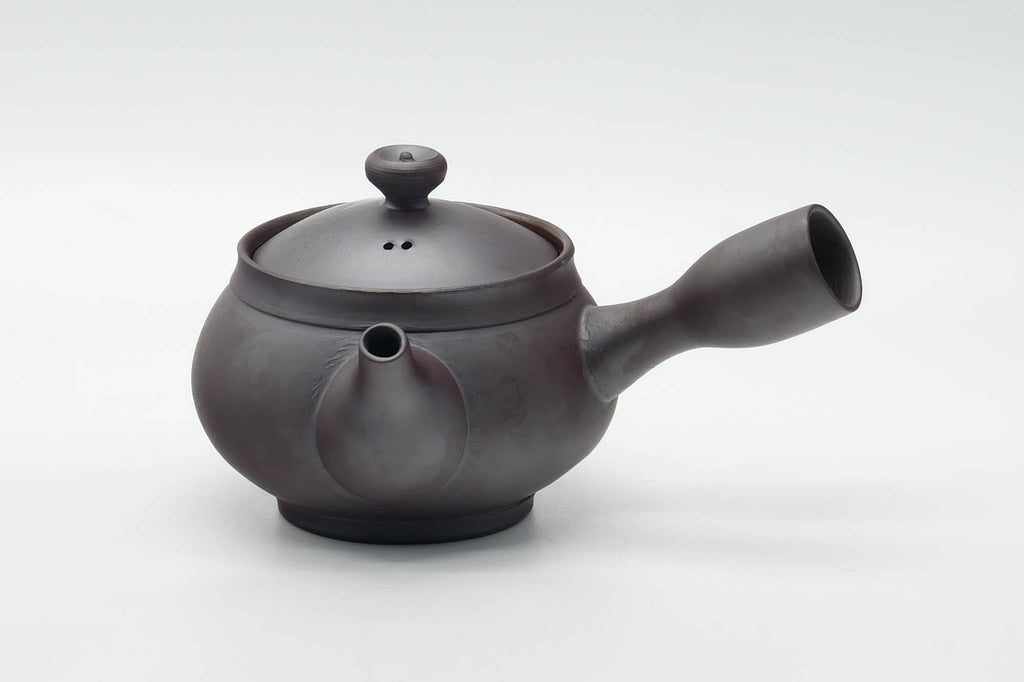 Japanese Tea Set - Egrets Banko-yaki Kyusu Teapot with Yuzamashi Water Cooler and 5 Yunomi Teacups