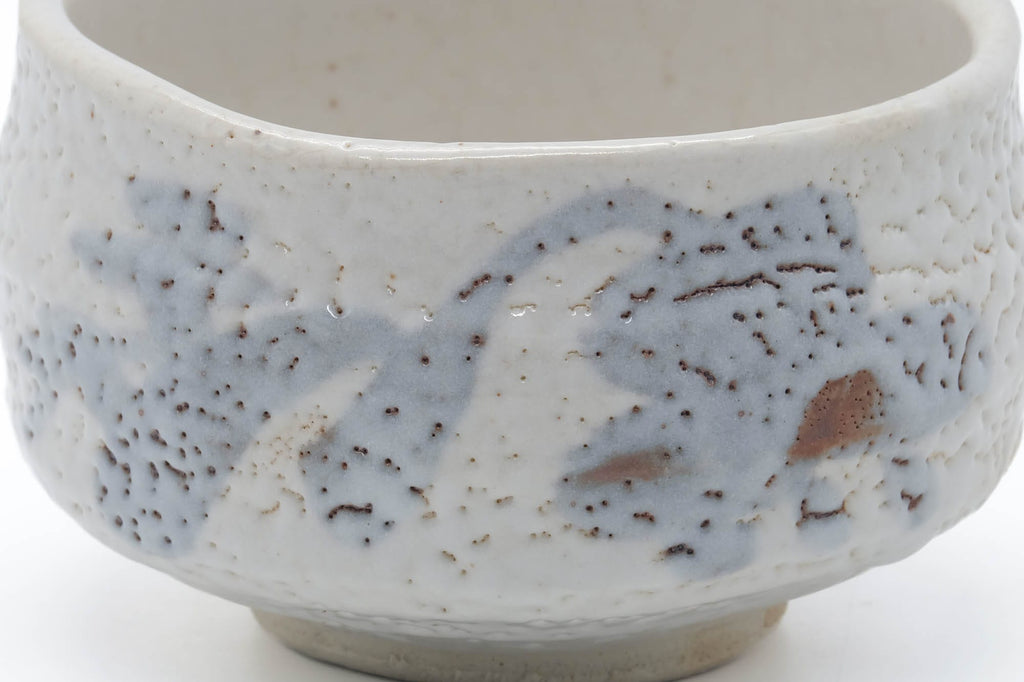 Japanese Matcha Bowl - White Shino Mino-yaki Chawan - 500ml