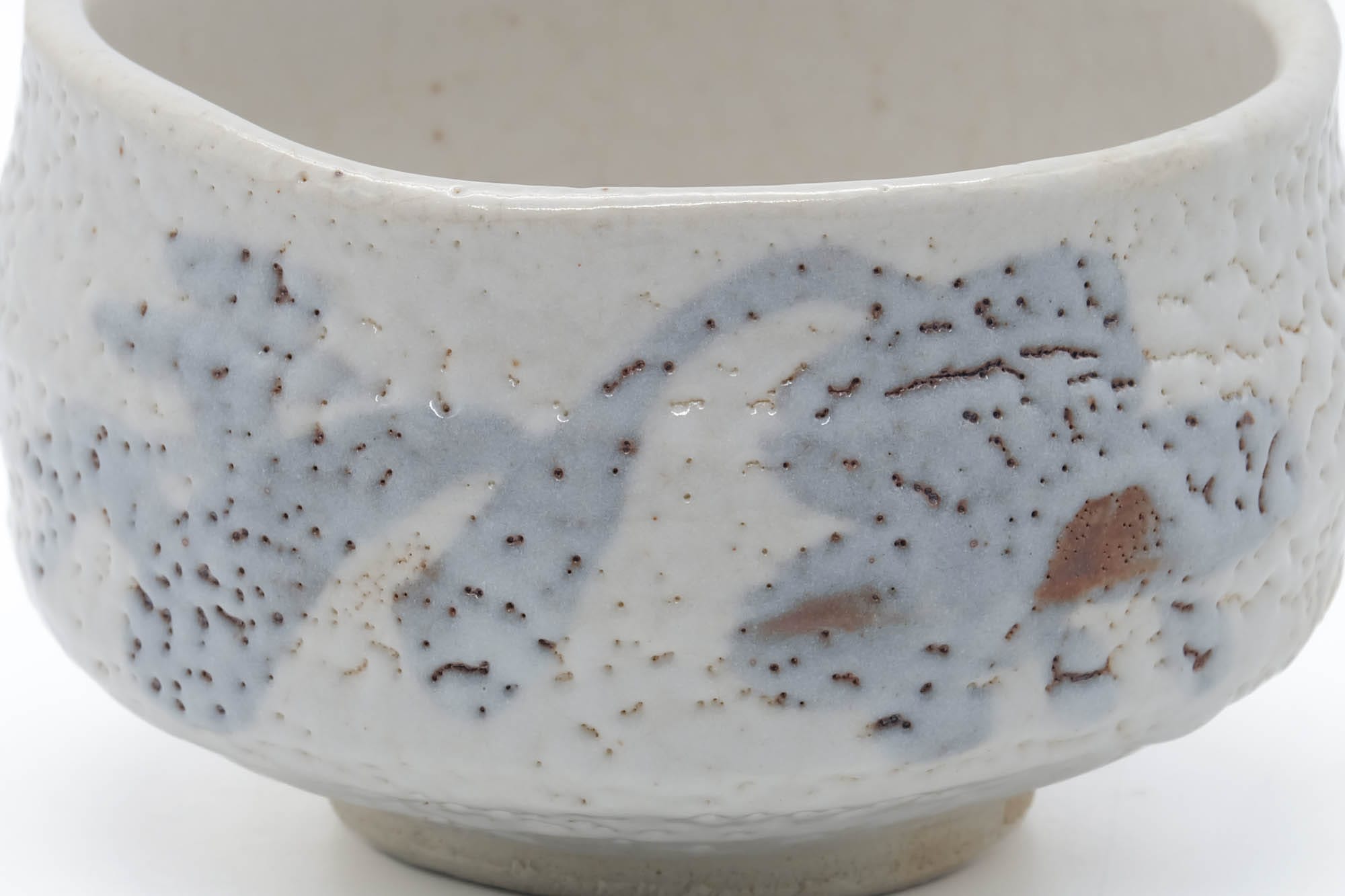 Japanese Matcha Bowl - White Shino Mino-yaki Chawan - 500ml