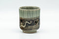 Japanese Teacup - Small Celadon Glazed Obori Soma-yaki Guinomi - 25ml