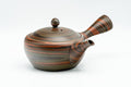 Japanese Kyusu - 陶仙 Tosen Hida - Red Nerikomi Tokoname-yaki Debeso Teapot - 220ml