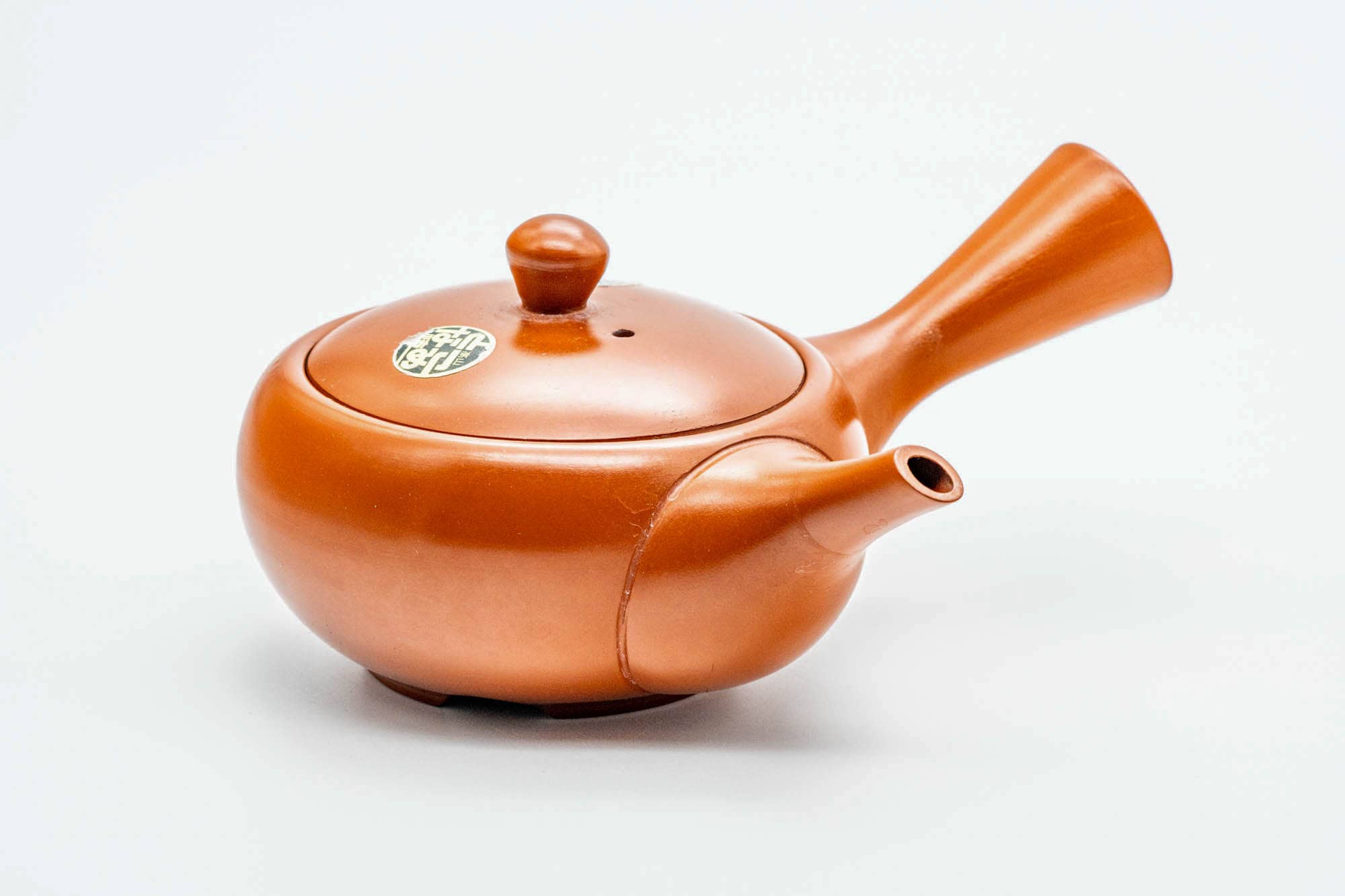 Japanese Kyusu - Classic Red Shudei Tokoname-yaki Mesh Teapot - 275ml
