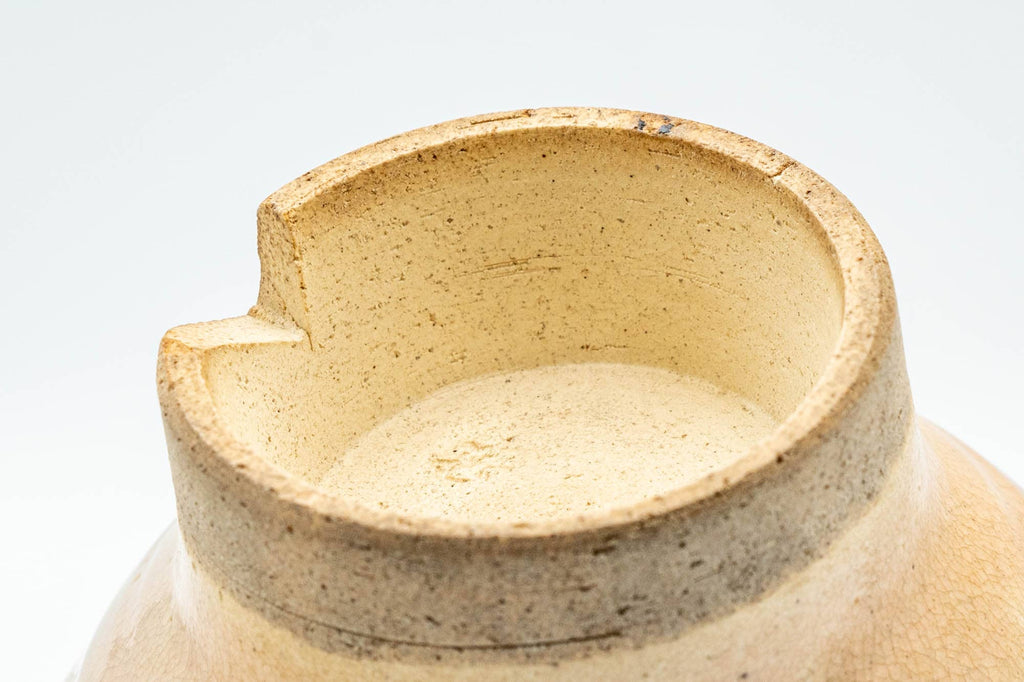 Japanese Teacup - Beige Gohonte Hagi-yaki Yunomi - 140ml