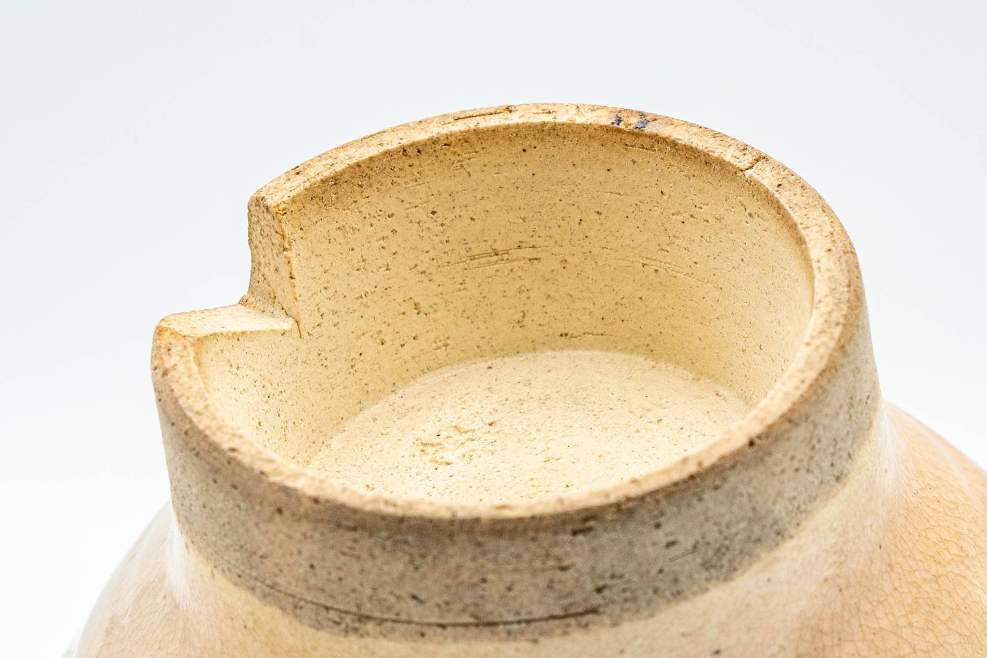 Japanese Teacup - Beige Gohonte Hagi-yaki Yunomi - 140ml