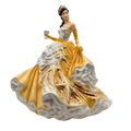 English Ladies Congratulations Gold Figurine