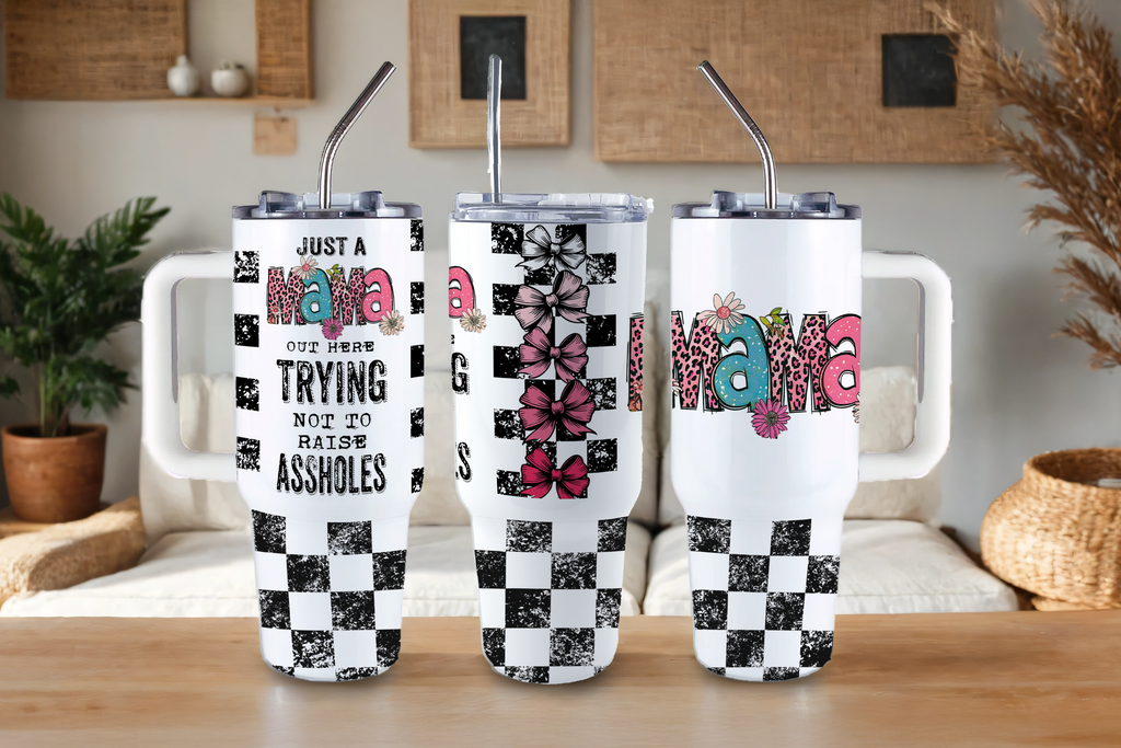 Digital Sublimation Designs - Mom Vibes Collection Tumbler Wraps