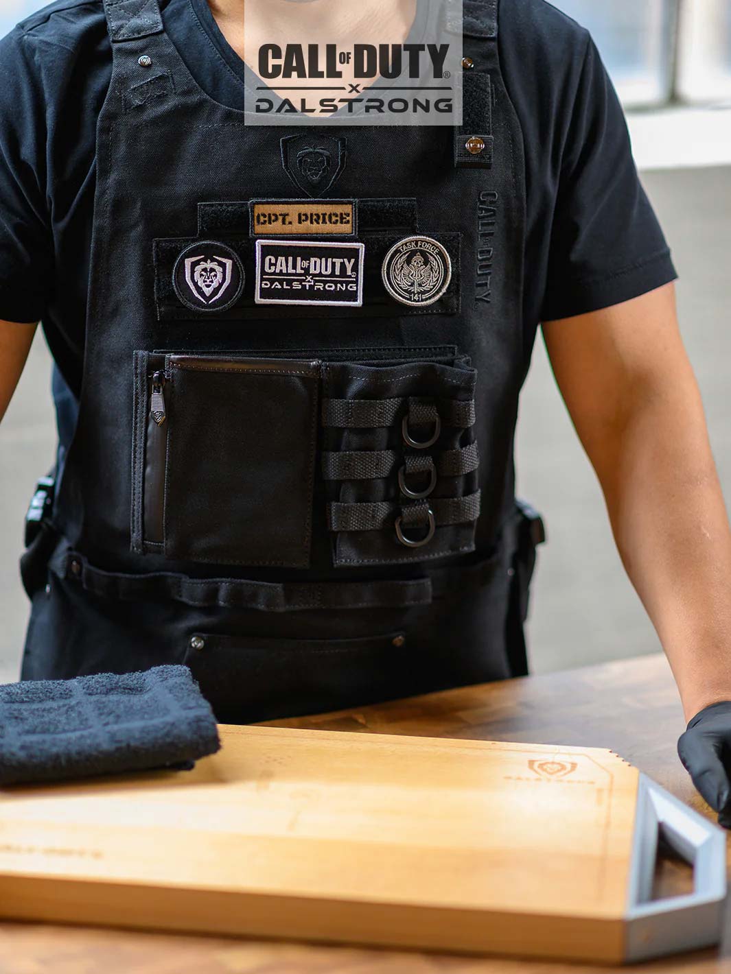 Canvas Chef Apron | Call of Duty © Edition | Black Waxed Canvas | EXCLUSIVE COLLECTOR APRON | Dalstrong ©
