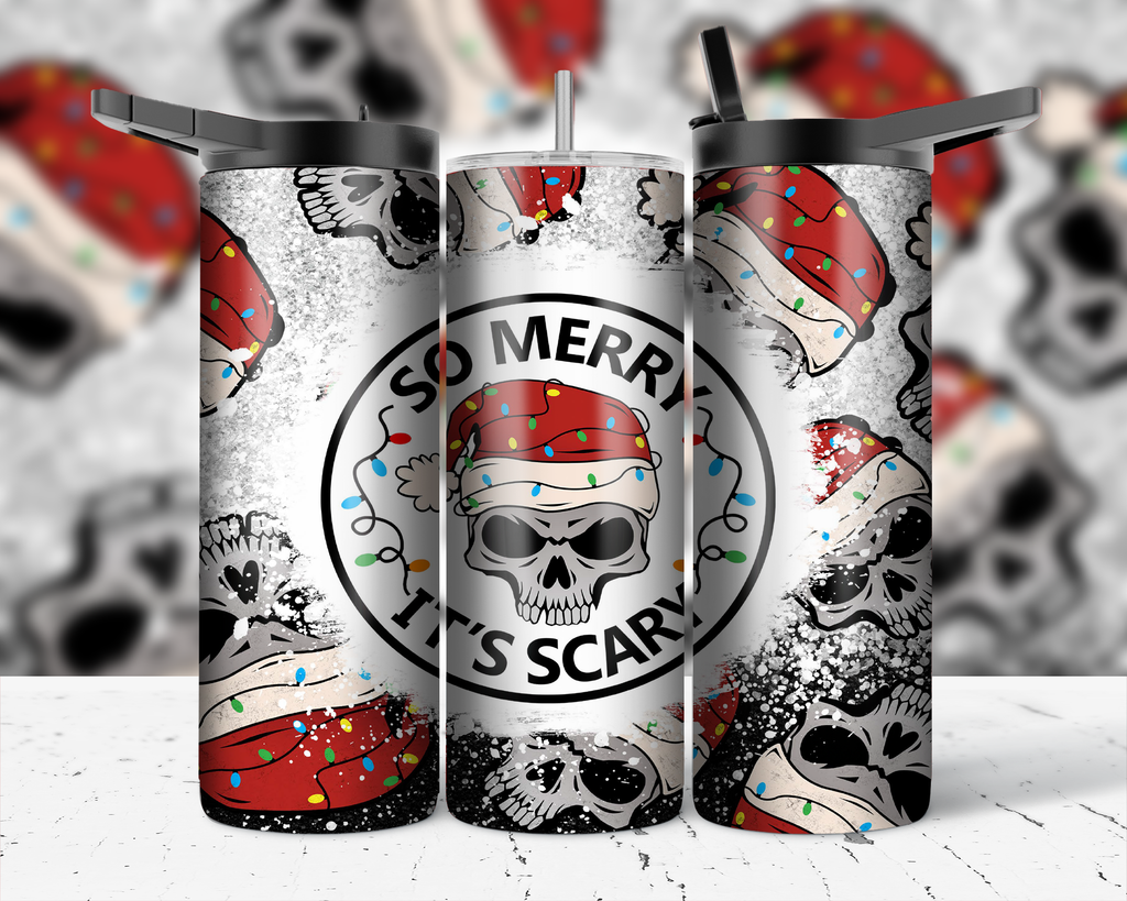 Assorted Ready to Press Sublimation Prints for 20oz Straight Skinny Tumblers (10 Pack) - Christmas 2