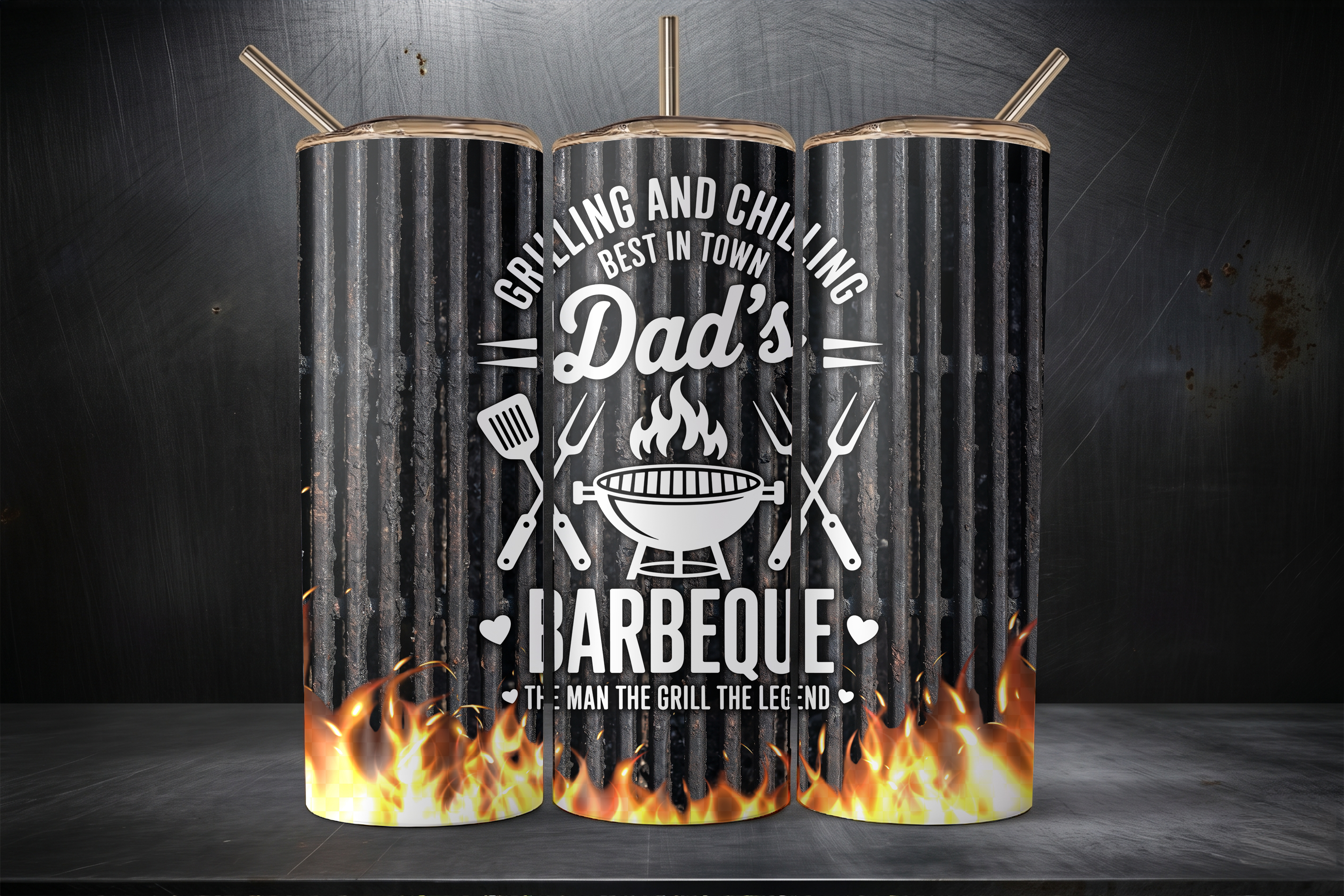 Digital Sublimation Designs - Legendary Dad Tumbler Wraps