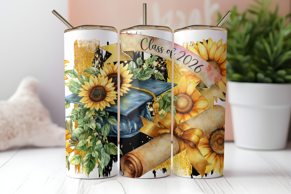 Assorted Ready to Press Sublimation Tumbler Prints (12 Pack) - Graduation 2026