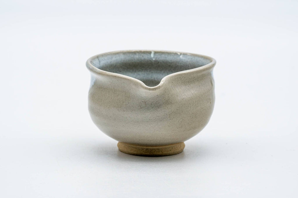 Japanese Katakuchi - Beige White Glazed Hagi-yaki Yuzamashi Water Cooler - 100ml