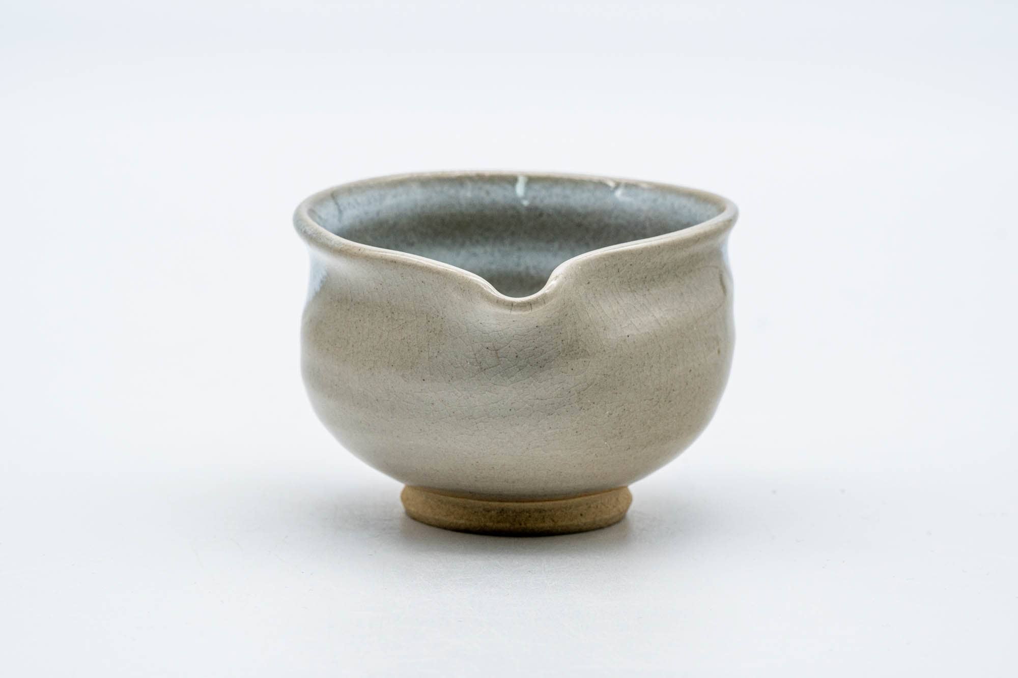 Japanese Katakuchi - Beige White Glazed Hagi-yaki Yuzamashi Water Cooler - 100ml