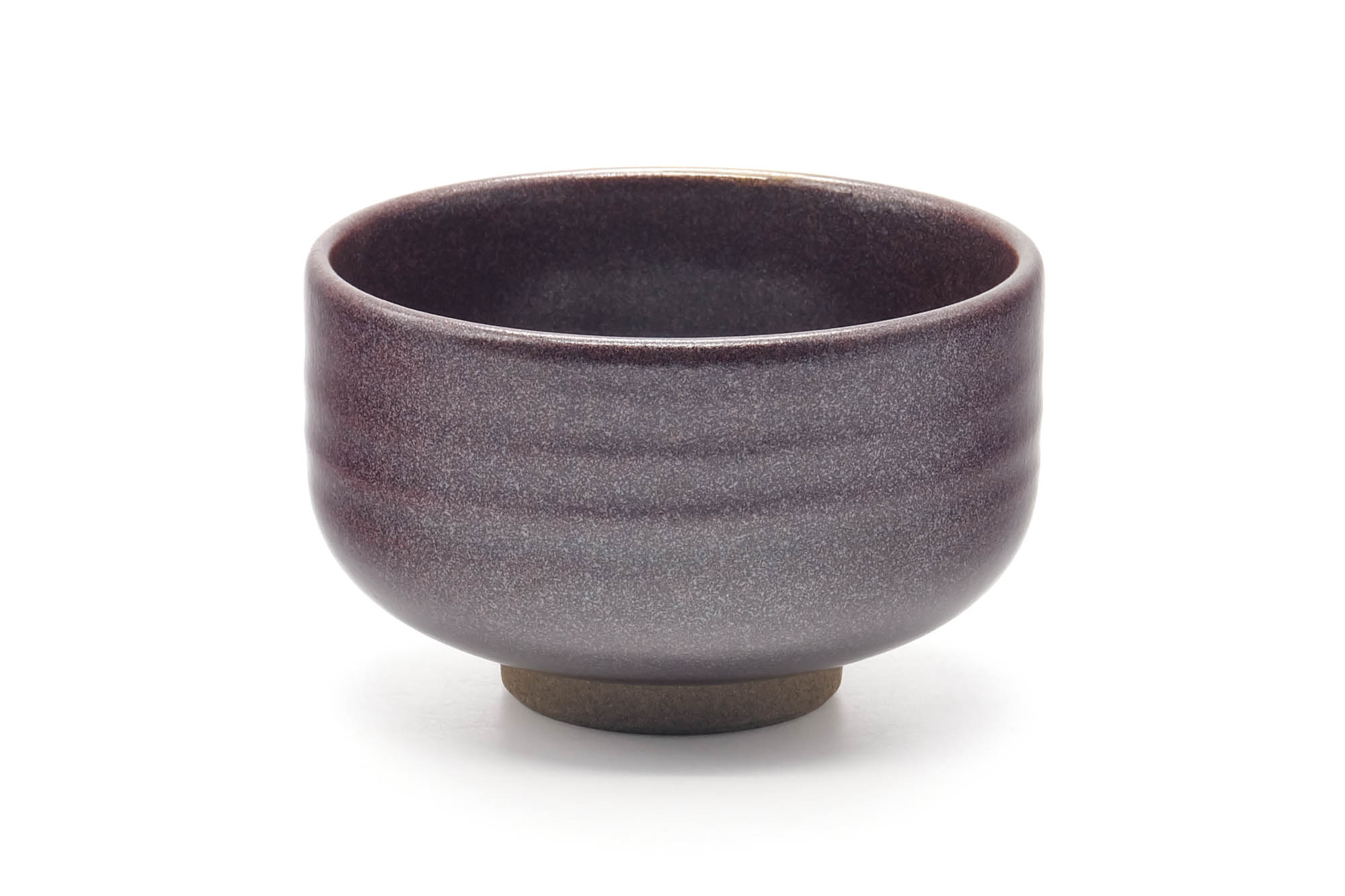 Japanese Matcha Bowl - Purple Yellow Drip-Glazed Chawan - 500ml