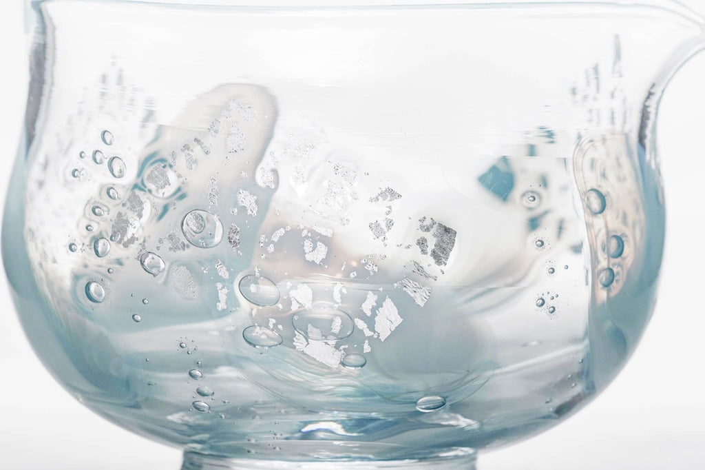 Umi 海 - Blue Glass Spouted Matcha Bowl - 200ml